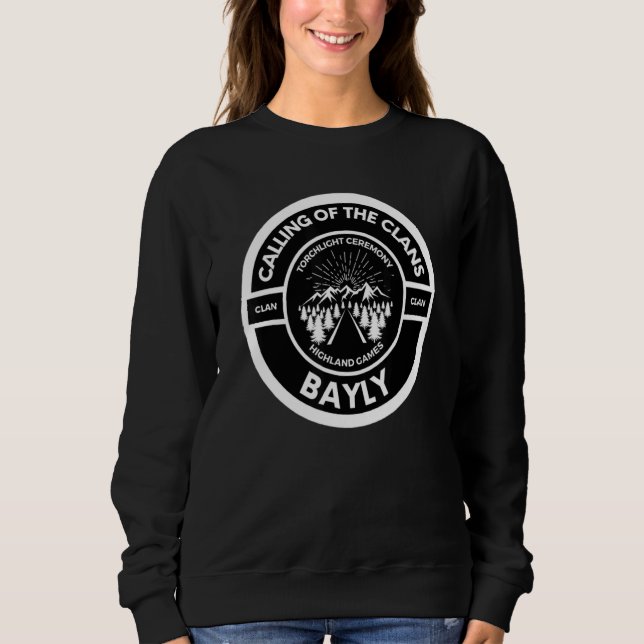 Bayly Scottish Torch Light Ceremony Highland Games Sweatshirt (Front)