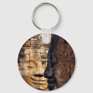 Bayon faces Angkor Kingdom Cambodia Key Ring