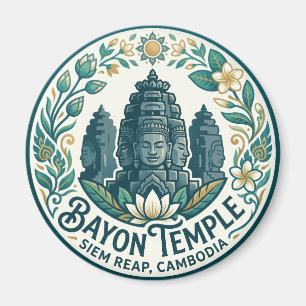Bayon Temple Cambodia Magnet