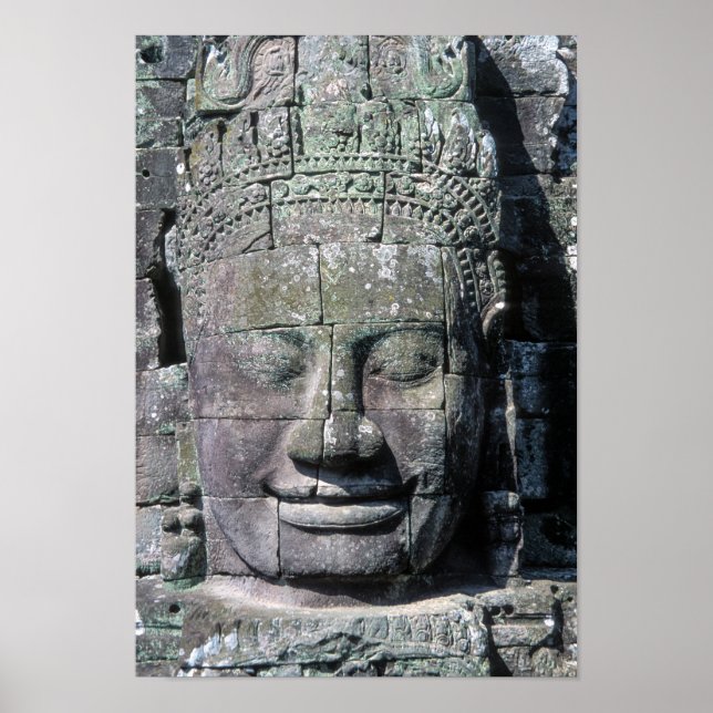 Bayon Temple in Angkor Wat - Cambodia Poster (Front)