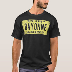 Bayonne New Jersey NJ Retro Hometown license plate T-Shirt