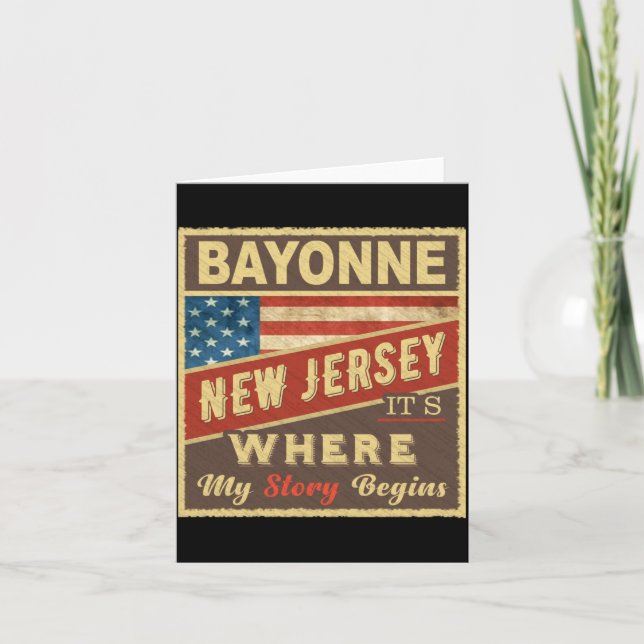 Bayonne Nj Its Where My Story Begins _1  Card (Front)
