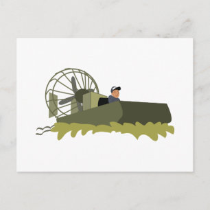Bayou Airboat Postcard