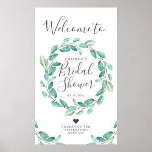Bayou Botanicals Bridal Shower Welcome Poster