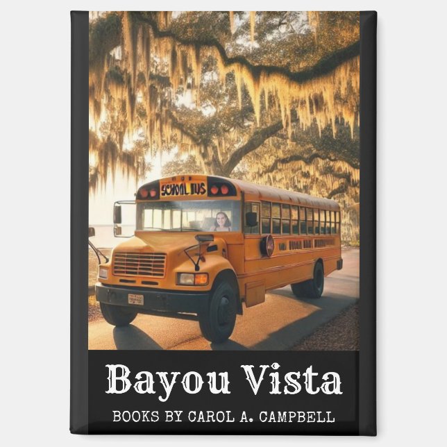 Bayou Vista School Bus – Southern Psychos Collecti Magnet (Front)