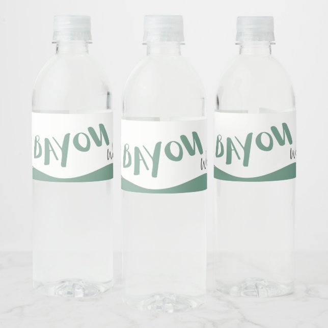 Bayou Water Bottle Label (Bottles)