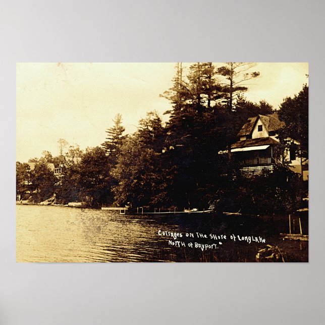 Bayport Michigan Lake Fenton Poster (Front)
