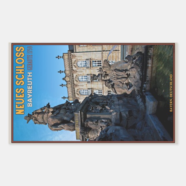 Bayreuth - Neues Schloss Rectangular Sticker (Front)