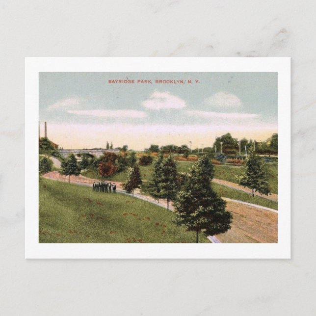 Bayridge Park, Bay Ridge, Brooklyn Vintage Postcard (Front)