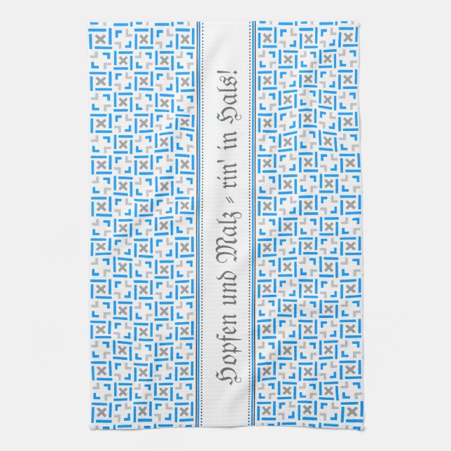 Bayrische Muster Tea Towel (Vertical)