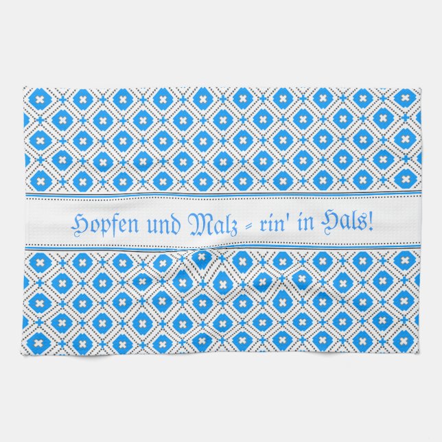 Bayrische Muster Tea Towel (Horizontal)