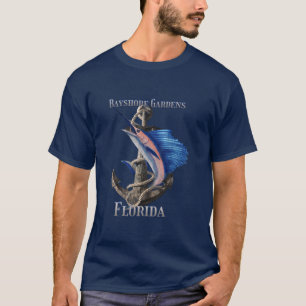 Bayshore Gardens Florida Swordfish Marlin Ocean Fi T-Shirt