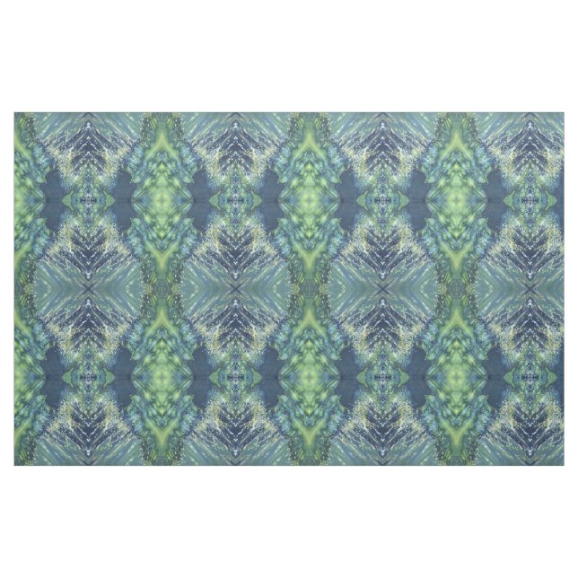 'Bayshore' Navy Green Nautical Coastal Fabric Juul (Fat Quarter)
