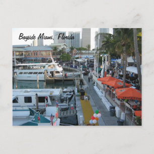 Bayside Miami, Florida Postcard
