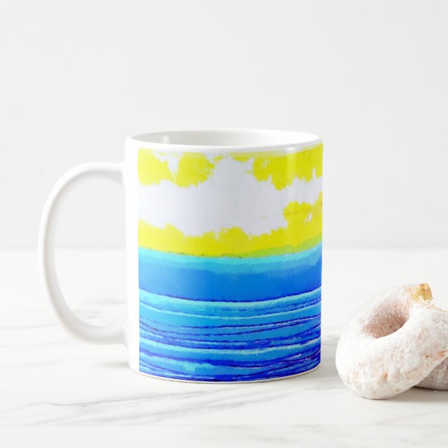 "Bayside Morning" mug (With Donut)