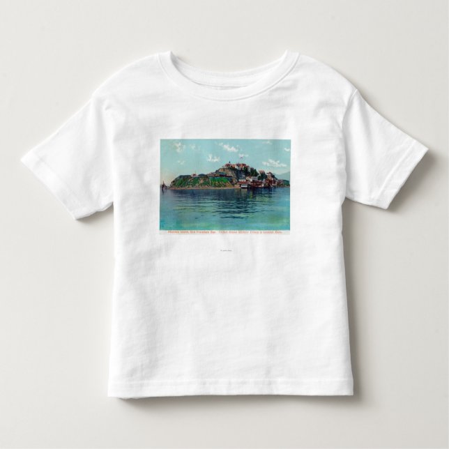 Bayview of Alcatraz Island and Prison Toddler T-Shirt (Front)
