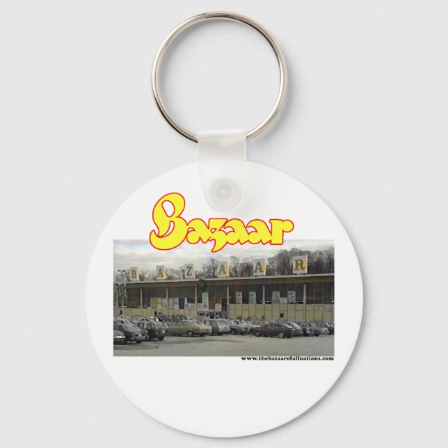 Bazaar Exterior Circa 1980 Key Ring (Front)