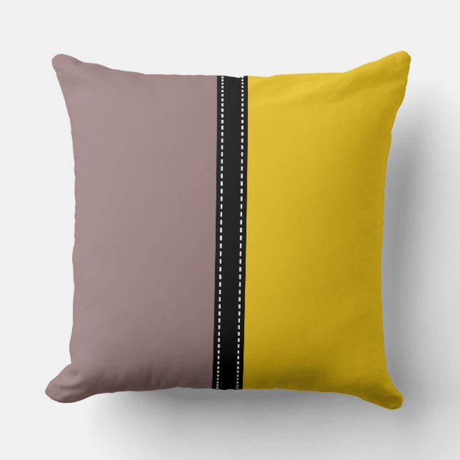 Bazaar & Jonquil Solid Colour Background Cushion (Front)