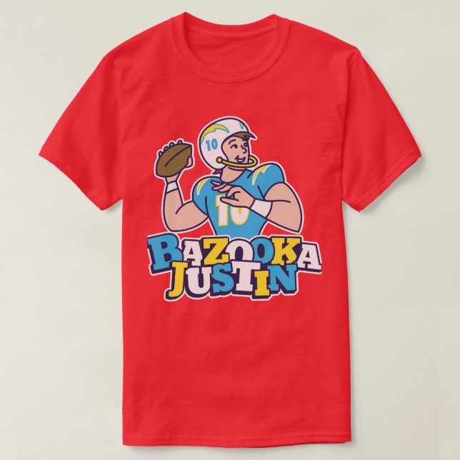 Bazooka Justin Chargers T-Shirt (Design Front)