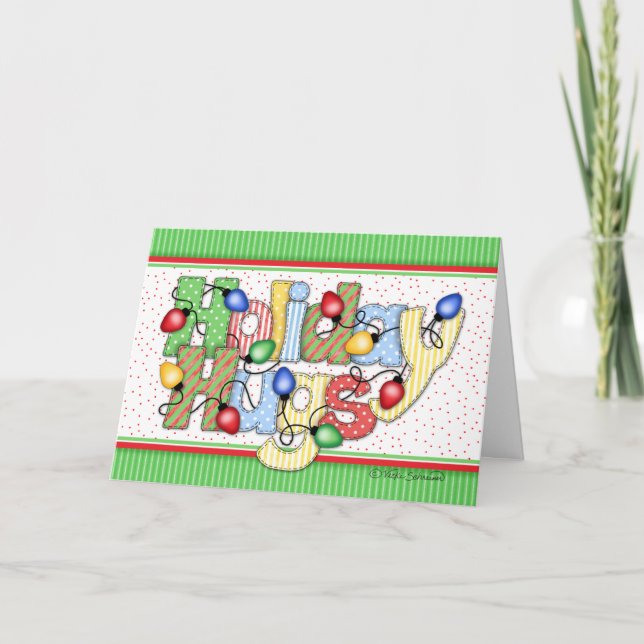 BaZooples "Holiday Hugs" Christmas Card (Front)