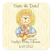 BaZooples "Save the Date" Lester Sticker