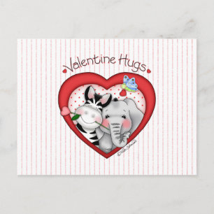 BaZooples "Valentine Hugs" Postcard