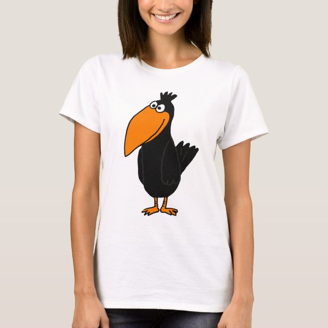 BB- Funny Crow Design T-Shirt (Front)