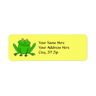 BB- Funny Frog Address Labels