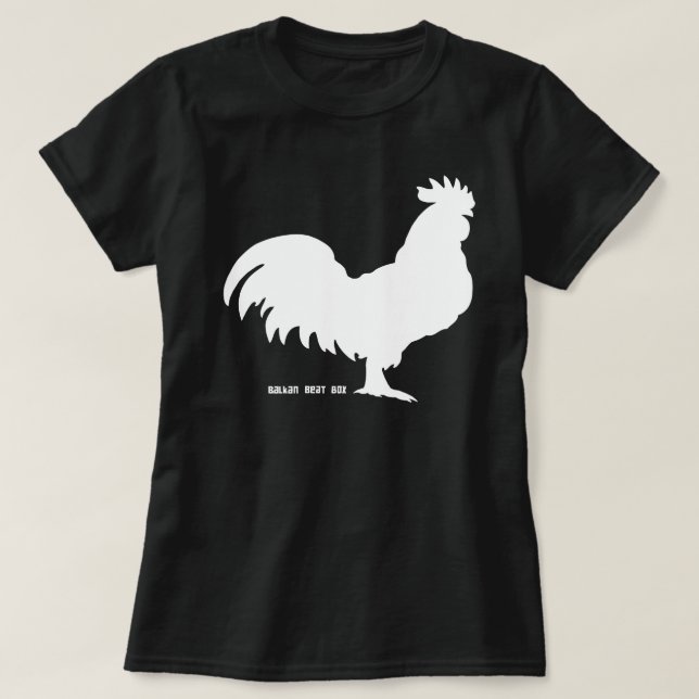 BBB White Rooster T-Shirt (Design Front)