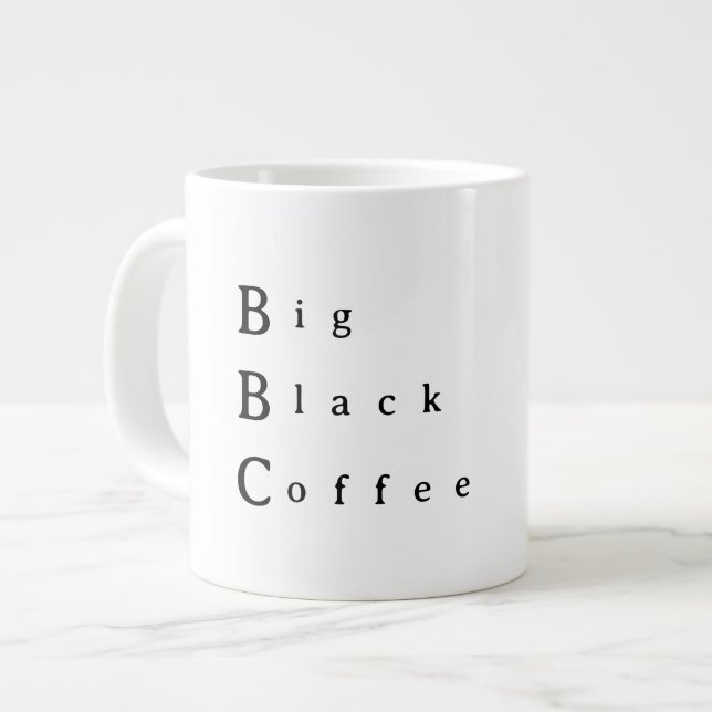 BBC Big Black Coffee Mug (Front Left)