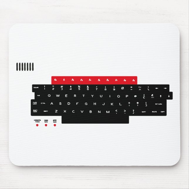 BBC Micro Keyboard Keys Mouse Pad (Front)