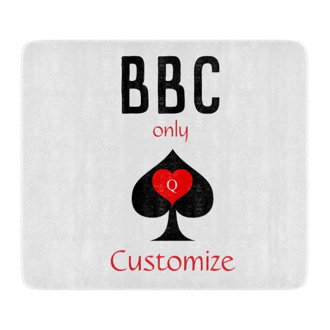 BBC Only Blade Spade Sign Thunder_Cove Cutting Board (Front)