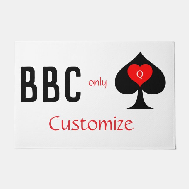 BBC Only Blade Spade Sign Thunder_Cove Doormat (Front)