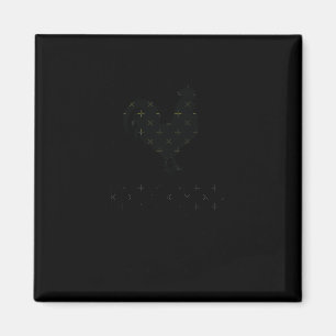 Bbc S - Funny And Humourous Rooster Design Sticker Magnet