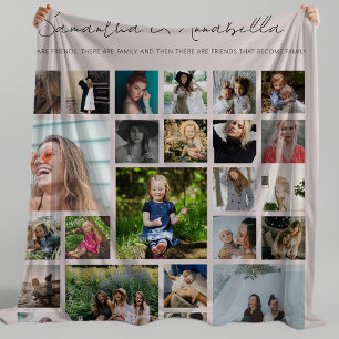 BBF Personalised 24 Photo Collage Fleece Blanket