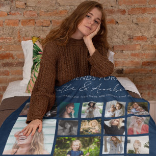 BBF Personalised 24 Photo Collage Fleece Blanket