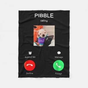 Bble Is Calling Funny Meme For Meme Fans Dog Lover Fleece Blanket