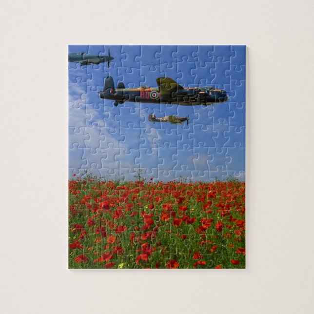 BBMF and poppies Jigsaw Puzzle (Vertical)