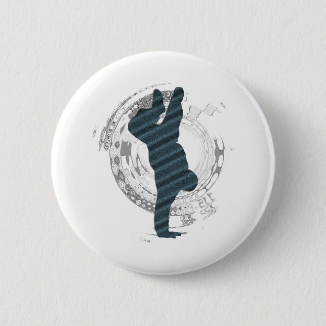 BBOY Dance 6 Cm Round Badge (Front)