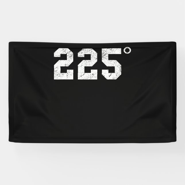 BBQ | 225 Degrees Bbq Grilling Smoking Meat Banner (Horizontal)