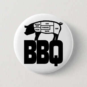 BBQ 6 CM ROUND BADGE