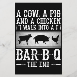 BBQ A Cow A Pig And A Chicken Walk Into BBQ