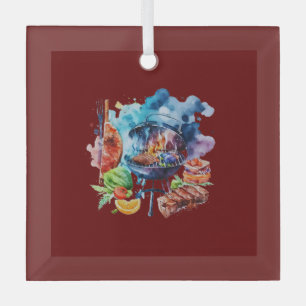 BBQ and grill Glass Tree Decoration
