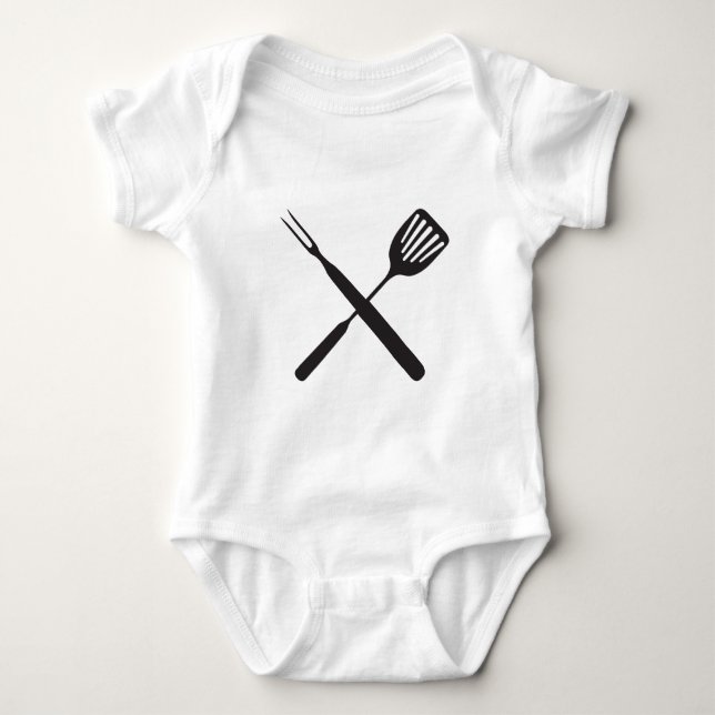 bbq baby bodysuit (Front)