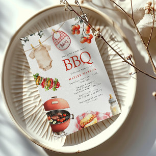 BBQ Baby shower Invitation