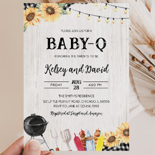 BBQ Baby Shower Invitation