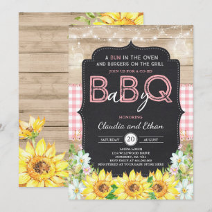 BBQ Baby Shower Invitation Baby Q Couples Shower