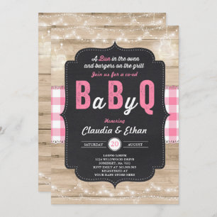BBQ Baby Shower Invitation Baby Q Couples Shower