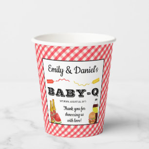 BBQ Baby Shower Paper Cups