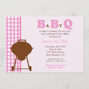 BBQ BaByQ Baby Shower Invitation